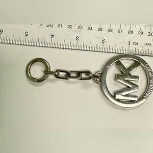 Michael Kors Silver Tone  Keychain‎ Hang Tag